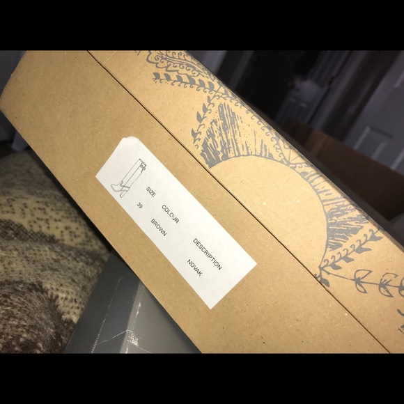NIB Free People Novak Over the Knee Boot Brown - Picture 2 of 8